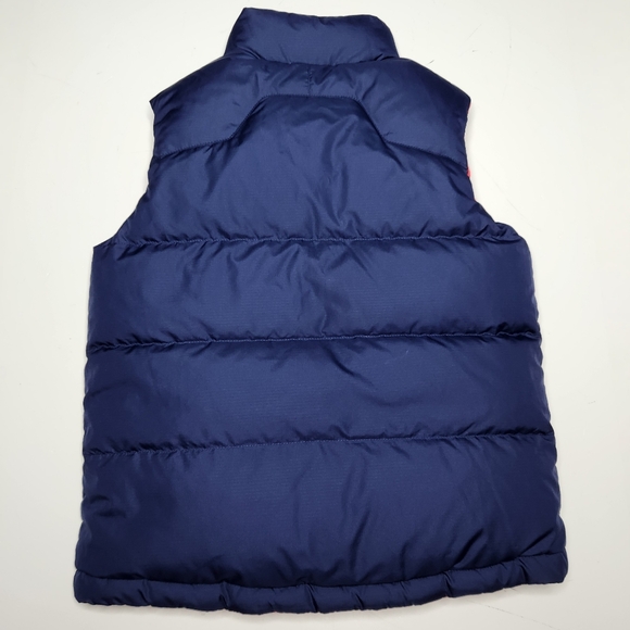 Polo Ralph Lauren Puffer Vest Boys Small 8 Reversible Duck Down Red Navy Preppy - Picture 2 of 13